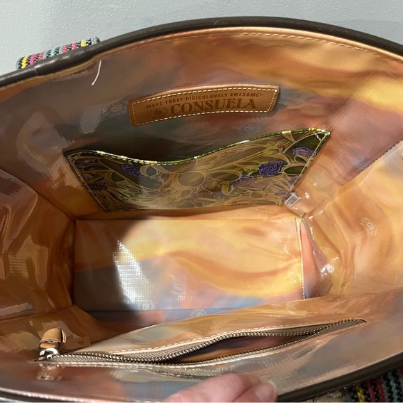 Consuela Haley Tote Bag Retired Hummingbird Blue Sparkles Classic Embroidered - Picture 6 of 10